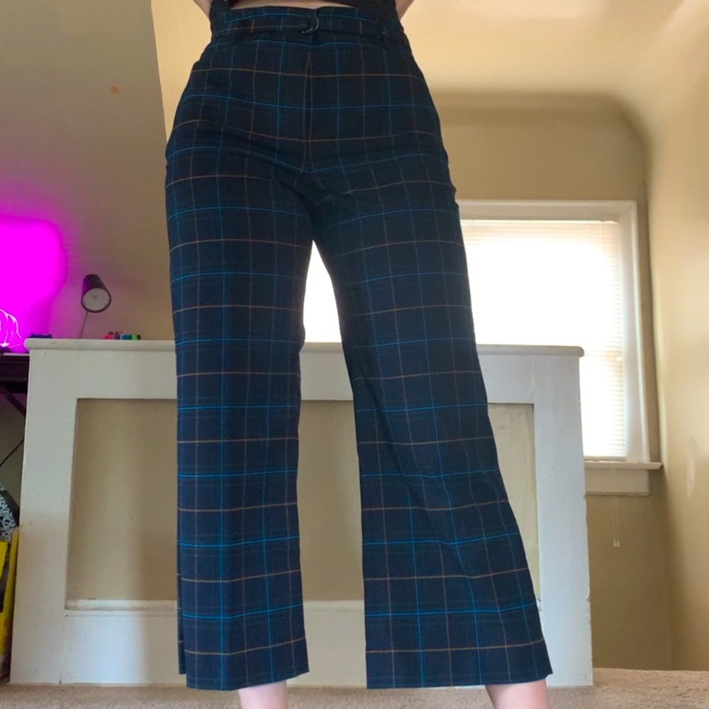 Ann Taylor wide-leg flare cropped dress pants